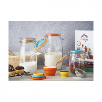 Банка Kilner Clip Top с мерными чашами, 1 л