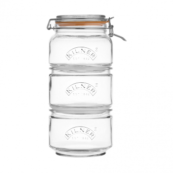 Набор банок Kilner Clip Top, 900 мл, 3 шт.