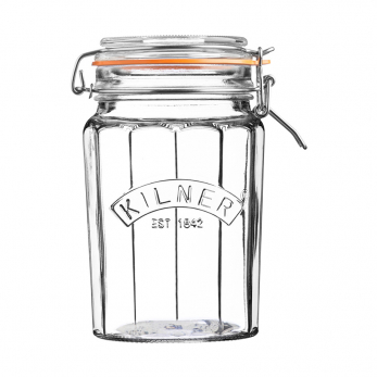 Граненая банка Kilner Clip Top, 950 мл