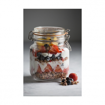 Квадратная банка Kilner Clip Top, 1 л