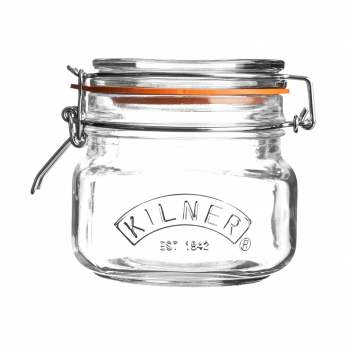 Квадратная банка Kilner Clip Top, 500 мл