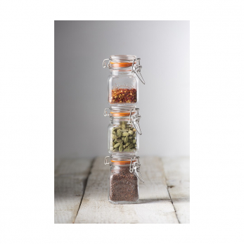 Квадратная банка Kilner Clip Top, 70 мл