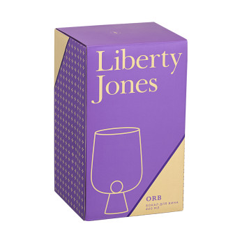 Набор бокалов для вина Liberty Jones Orb, 400 мл, прозрачный/синий, 4 шт.